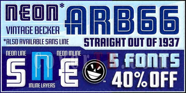 ARB 66 Neon Font-126798jpg