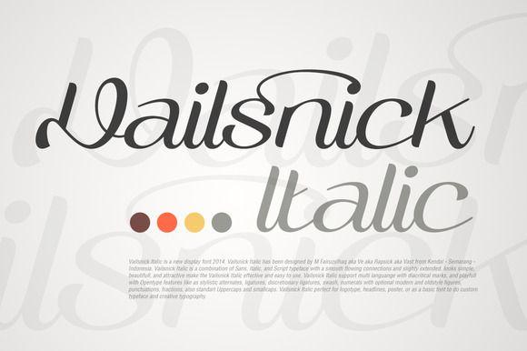 Vailsnick Italic Font-1e8c93789cdb14c73c9385af08380888jpg