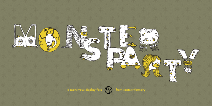 Monster Party Font-146473jpg