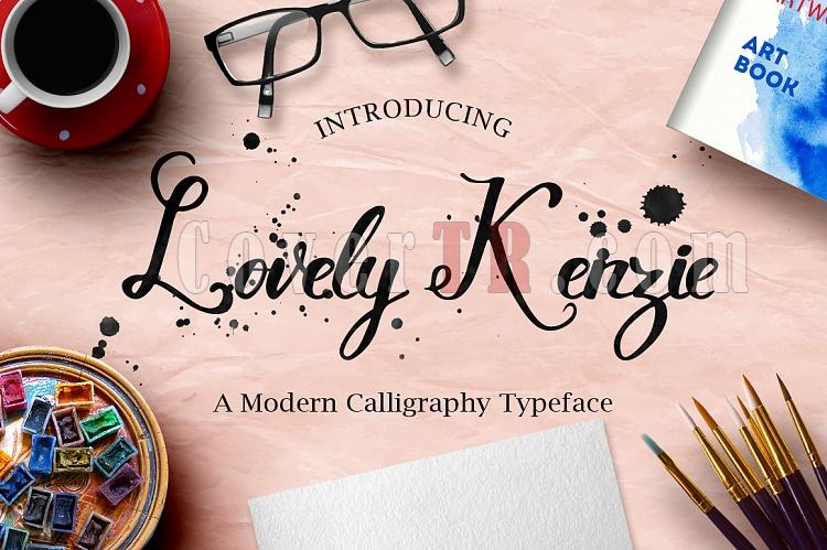 Lovely Kenzie Typeface Font-001-ojpg