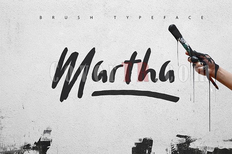 Martha Brush Typeface Font-1jpg