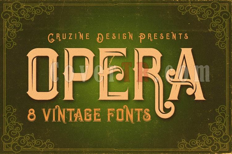 Opera Vintage Typeface Font-opera1-ojpg