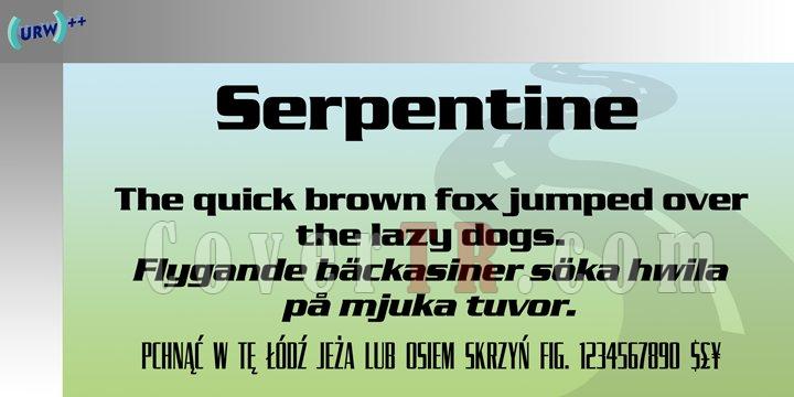 Serpentine D Font-22612jpg