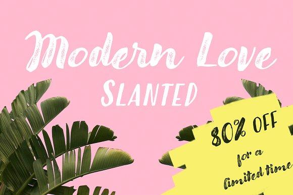 Modern Love Slanted Font-mls-creativemarket-jpg