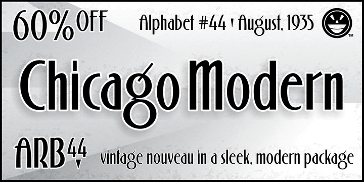 ARB 44 Chicago Modern Font-129260jpg