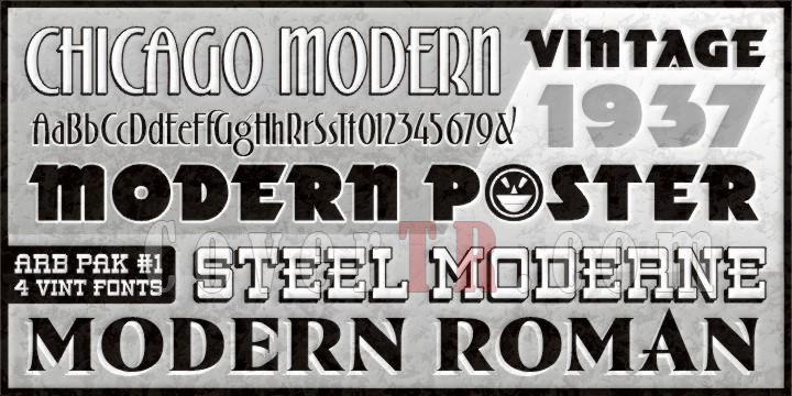 ARB 70 Modern Poster Font-24687jpg