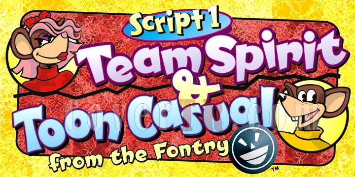 SCRIPT1 Team Toon Font-40452jpg