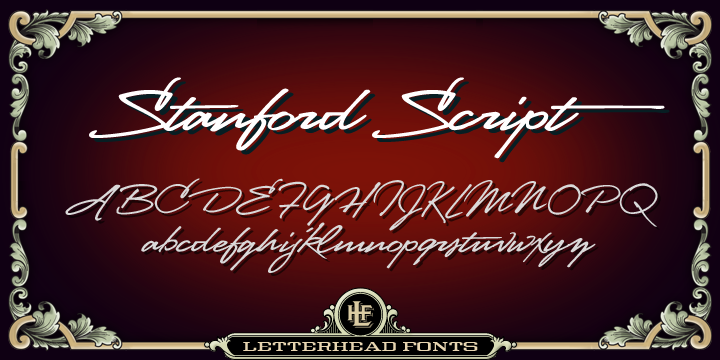 LHF Stanford Script Font-59117jpg