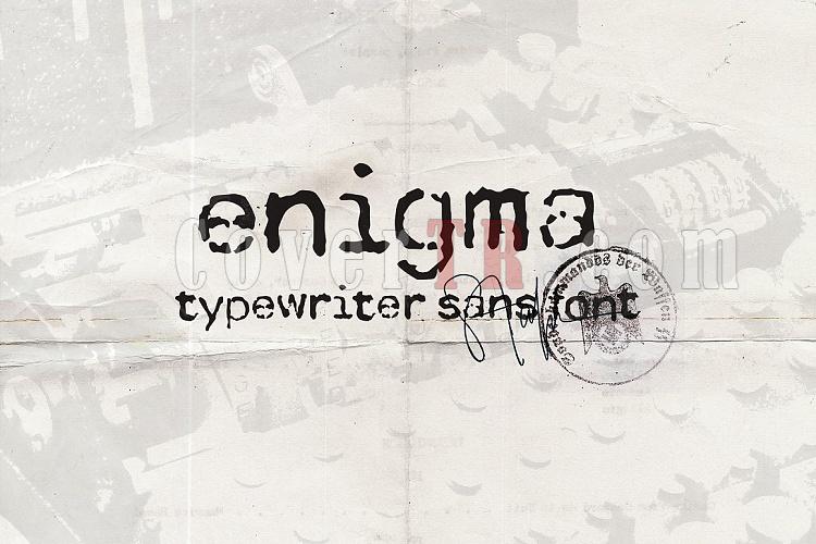 Enigma Typewriter Sans Font-01-jpg