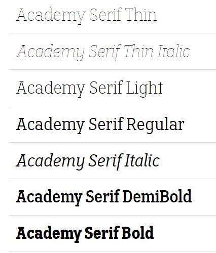 Academy Serif Font Family-650jpg