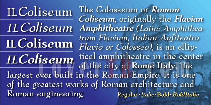 Il Coliseum Font Family-32626png