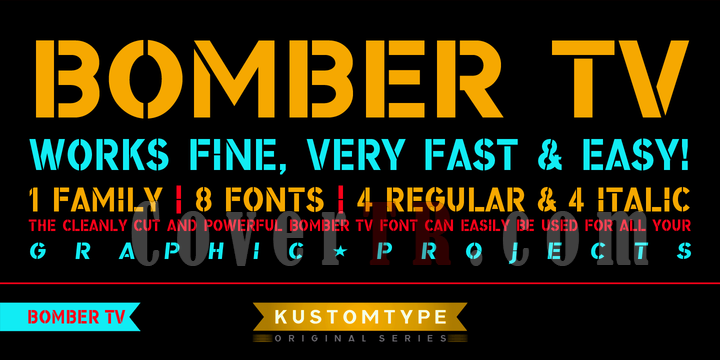 Bomber TV Font-116655png