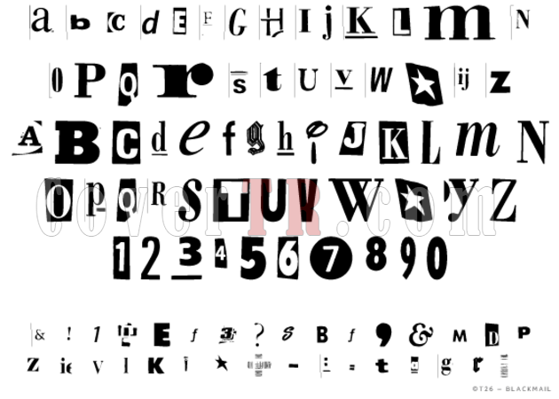 Blackmail (T-26) Font-thumbnailpng