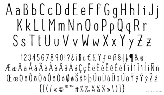 Pichi (T-26) Font-thumbnailjpg