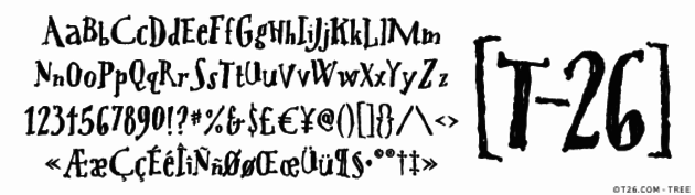 Tree (T-26) Font-thumbnailpng