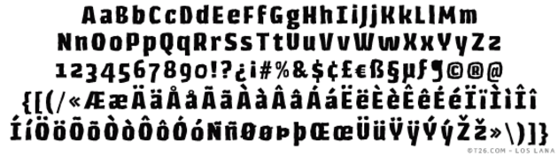 Los Lana (T-26) Font-thumbnailpng