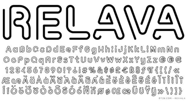 Relava (T-26) Font-thumbnailjpg