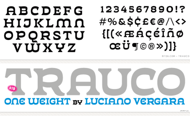 Trauco (T-26) Font-thumbnailjpg