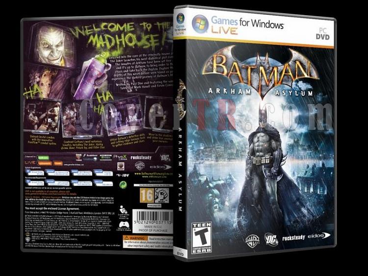 Batman Arkham Asylum Dvd Cover - PC-batmanarkhamasylumjpg
