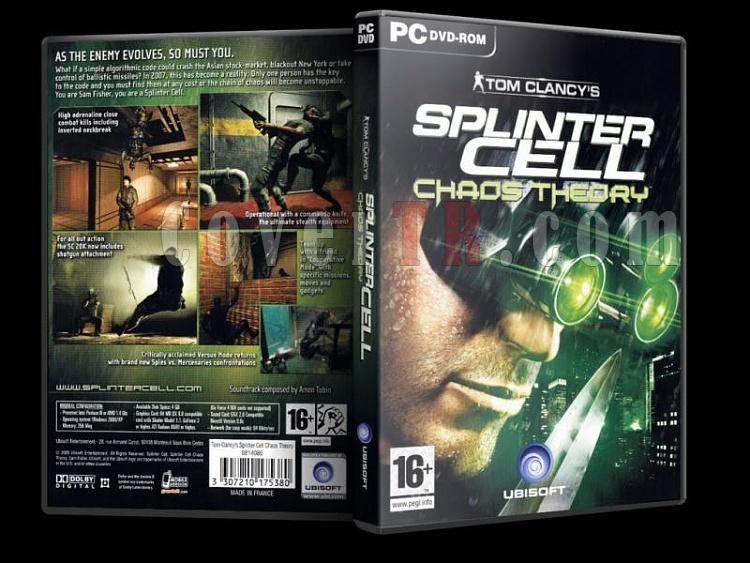 Tom Clancy's Splinter Cell Chaos Theory Dvd Cover - PC-scchaostheoryjpg