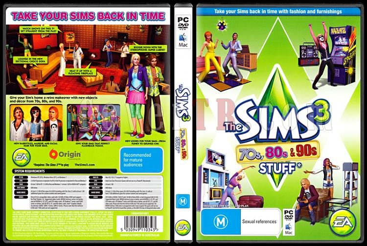 The Sims 3 70s, 80s & 90s Stuff - Scan PC Cover - English [2013]-sims-3-70s-80s-90s-stuff-scan-pc-cover-english-2013-pjpg