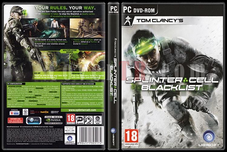 Tom Clancy's Splinter Cell: Blacklist - Scan PC Cover - English [2013]-onizlemejpg