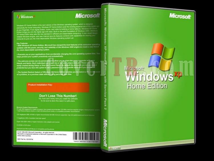 Microsoft Windows XP Home Edition - Custom Dvd Cover - English [2001]-windows_xp_home_editionjpg