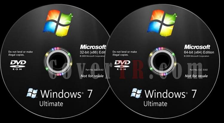 Microsoft Windows 7 Ultimate - Custom Dvd Label - English [2009]-windows-7-ultimate-dvd-labeljpg
