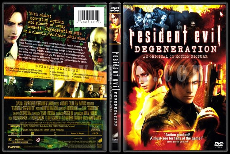 Resident Evil: Degeneration - Scan Dvd Cover - English [2008]-onizlemejpg