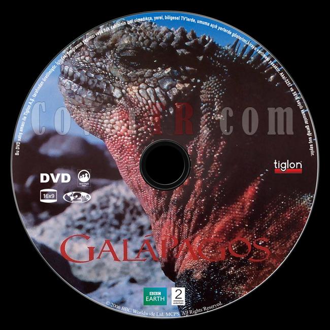 BBC Earth: Galapagos - Scan Dvd Label - Trke [2006]-bbc-earth-galapagosjpg