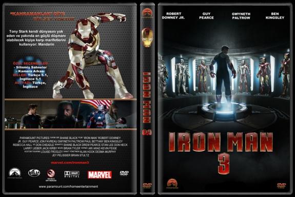 Iron Man 3 (Demir Adam 3) - Custom Dvd Cover - Trke [2013]-3jpg