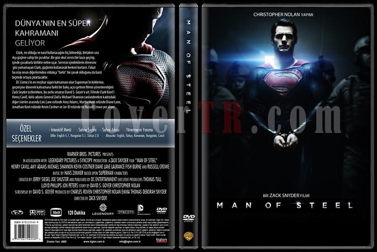 Man of Steel (elik Adam) - Custom Dvd Cover - Trke [2013]-cejpg