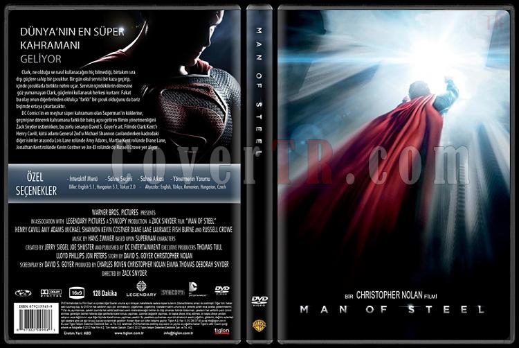 Man of Steel (elik Adam) - Custom Dvd Cover - Trke [2013]-standardjpg