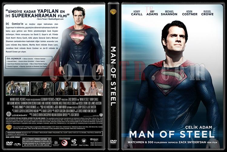 Man of Steel (elik Adam) - Custom Dvd Cover - Trke [2013]-trjpg