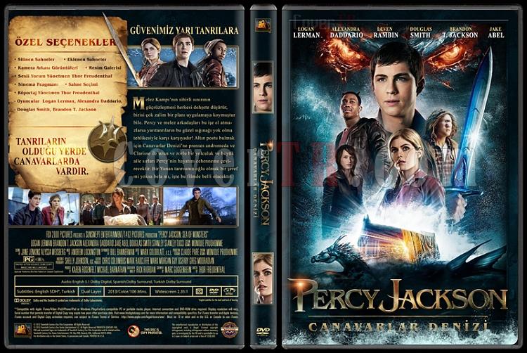 Percy Jackson: Sea of Monsters (Percy Jackson: Canavarlar Denizi) - Custom Dvd Cover - Trke [2013]-izlemejpg