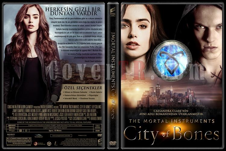 The Mortal Instruments: City of Bones (Ölümcül Oyuncaklar: Kemikler Şehri) - Custom Dvd Cover - Türkçe [2013]-v2jpg