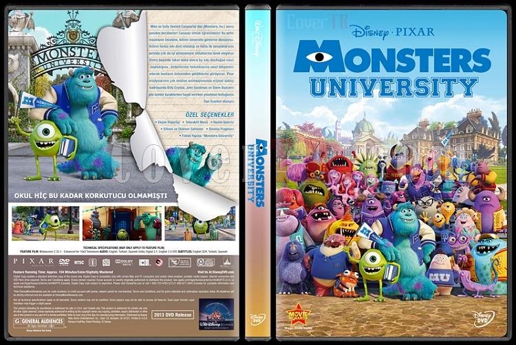 Monsters University (Sevimli Canavarlar niversitesi) - Custom Dvd Cover - English [2013]-trjpg