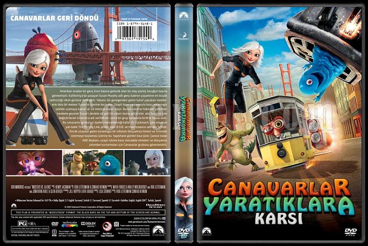 Monsters Vs. Aliens (Canavarlar Yaratklara Kar) - Custom Dvd Cover - Trke [2009]-covertr-dvdjpg