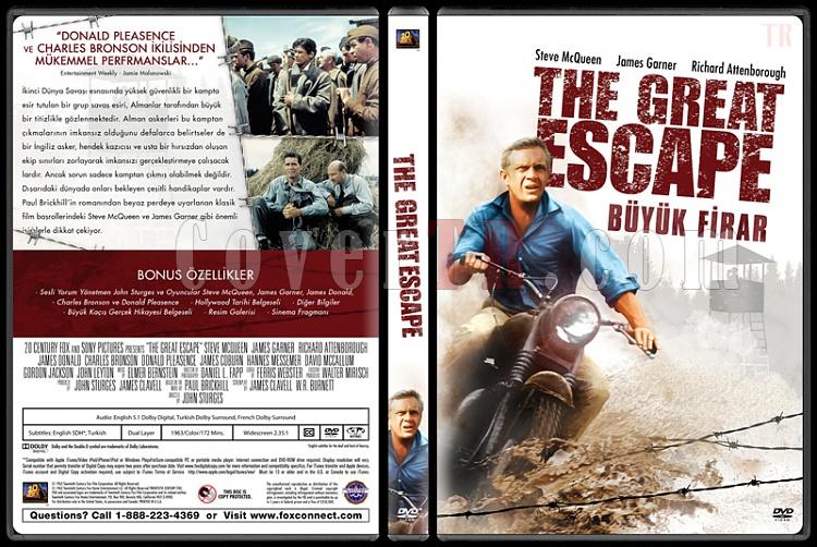 The Great Escape (Büyük Firar) - Custom Dvd Cover - Türkçe [1963]-covertr-dvdjpg