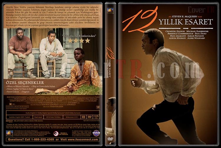 12 Years a Slave (12 Yllk Esaret) - Custom Dvd Cover - Trke [2013]-covertr-dvdjpg