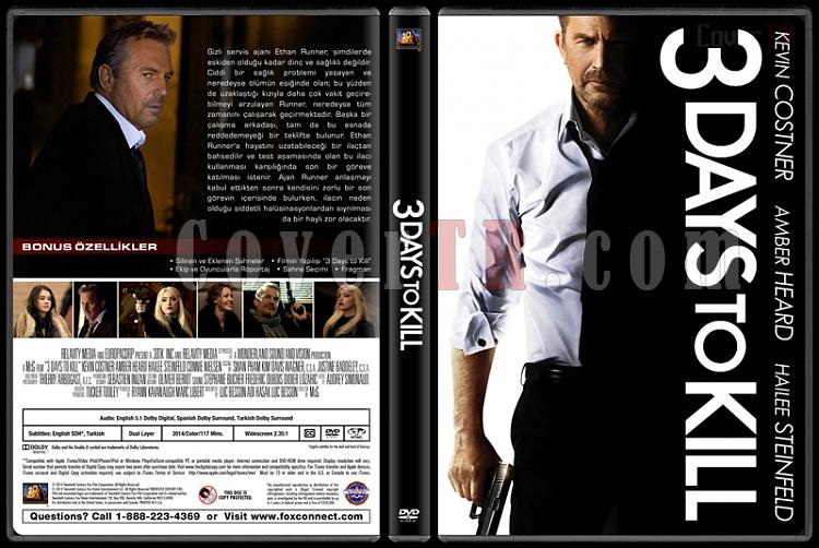 3 Days to Kill (Son  Gn) - Custom Dvd Cover - Trke [2014]-3-days-killjpg