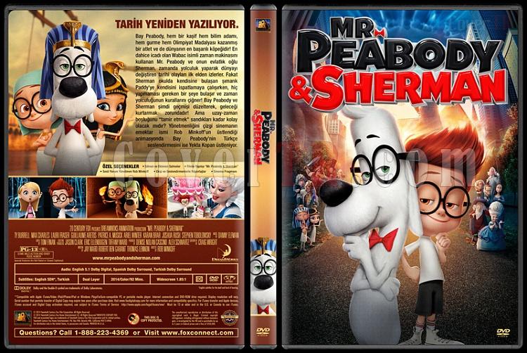 Mr. Peabody & Sherman (Bay Peabody ve Merakli Sherman: Zamanda Yolculuk) Custom Dvd Cover - Trke [2014]-covertr-dvdjpg