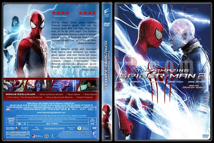 The Amazing Spiderman 2 (nanlmaz rmcek Adam 2) - Custom Dvd Cover - Trke [2014]-2jpg