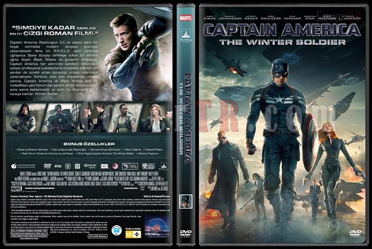 Captain America: The Winter Soldier (Kaptan Amerika: K Askeri) - Custom Dvd Cover - Trke [2014]-dvdjpg