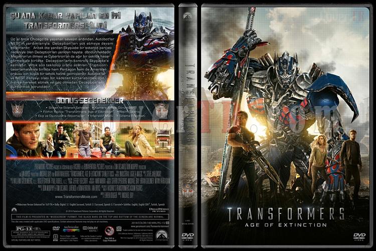 Transformers: Age of Extinction (Transformers: Kayp a) - Custom Dvd Cover - Trke [2014]-covertr-dvdjpg