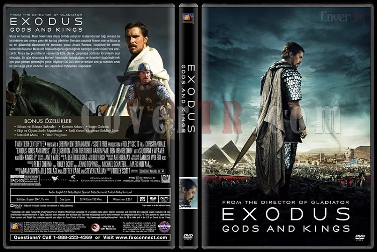 Exodus: Gods And Kings (Exodus: Tanrlar ve Krallar) - Custom Dvd Cover - Trke [2014]-covertr-dvdjpg