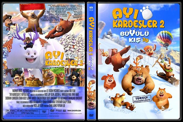 Ay Kardeler 2: Byl K (Boonie Bears: A Mystical Winter) - Custom Dvd Cover - Trke [2016]-ayi-kardesler-2-buyulu-kis-v2jpg