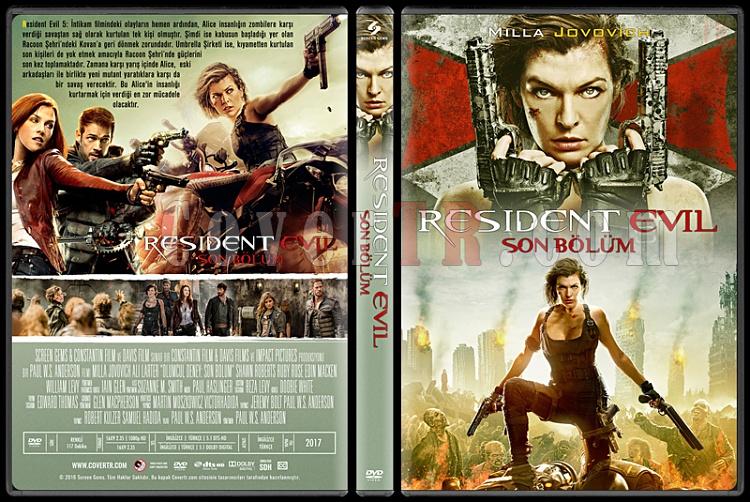 Resident Evil: The Final Chapter (Resident Evil: Son Blm) - Custom Dvd Cover - Trke [2017]-1jpg