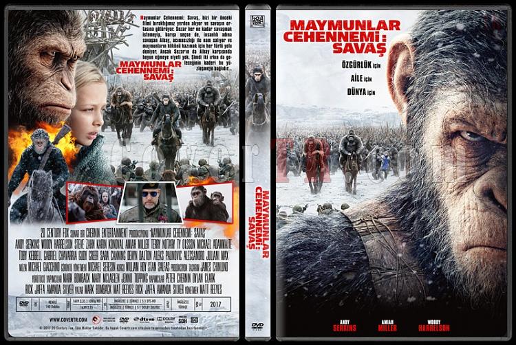 War For The Planet Of The Apes (Maymunlar Cehennemi: Sava) - Custom Dvd Cover - Trke [2017]-1jpg