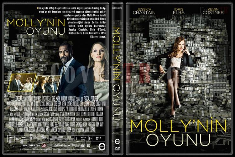 Molly's Game (Molly'nin Oyunu) - Custom Dvd Cover - Türkçe [2017]-2jpg